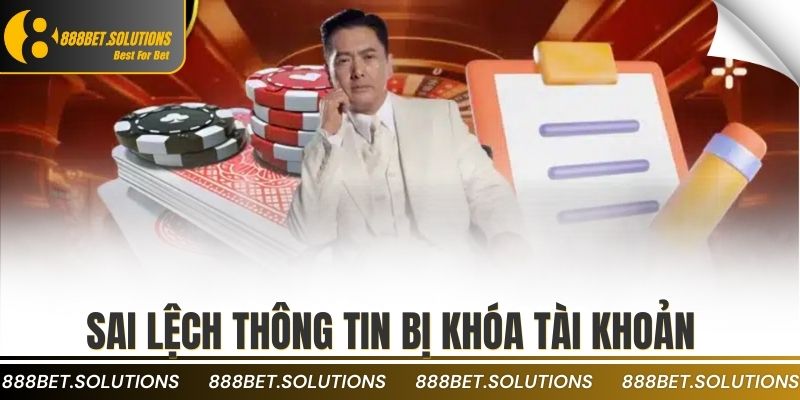 Cách Soạn Thảo Điều Khoản Miễn Trừ Trách Nhiệm Chuẩn 2 Sai lệch thông tin bị khóa tài khoản